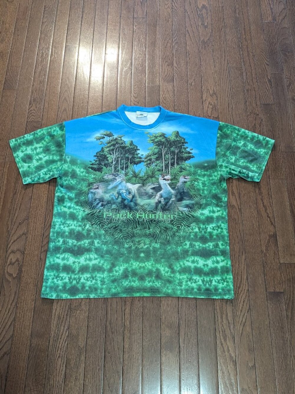 Jurassic Park 3 'Pack Hunter' Universal Islands Of Adventure AOP T-Shirt Made in